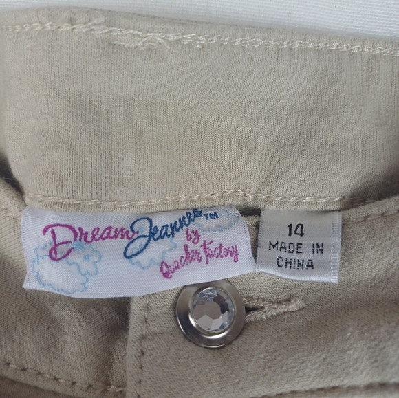 NWT Quacker Factory Jeans Bootcut Dream Jeannes Khaki Size 14 A210151 - Picture 3 of 6